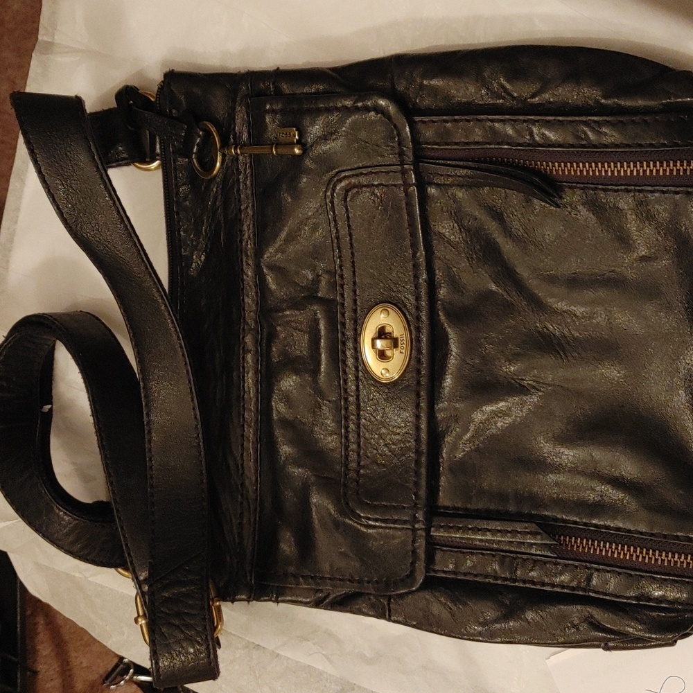 Black "Stanton" Fossil Bag